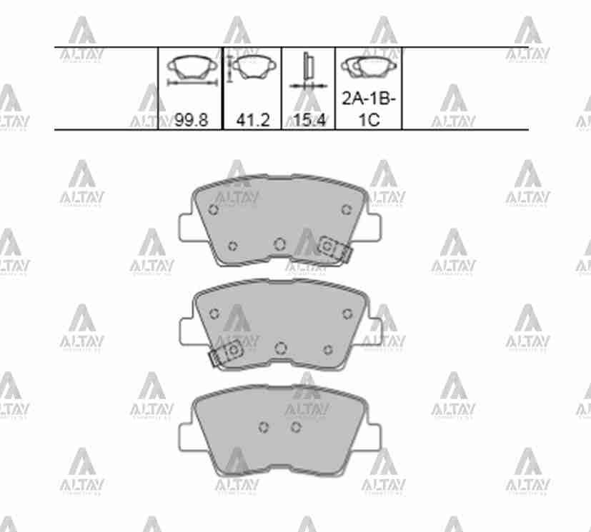 MAHER 00020 — FREN BALATA ACCENT 11-18 BLUE / ELANTRA 11-20 / I-30 12-16 / I-20 14-21 / RIO 12=> / CEED / SOUL / I-40 / SSANGYONG KORANDO 19=> / TIVOLI 19=> DISK ARKA