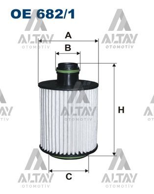 FILTRON OE682/1 — YAĞ FİLTRESİ ASTRA J / COMBO D / CORSA D / MERIVA B / CASCADA / INSIGNIA A / ZAFIRA C / MOKKA / DOBLO / LINEA / PUNTO A14NET-B14NET