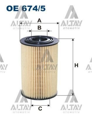 FILTRON OE674/5 — YAG FILTRESI ACCENT 09=> ERA / ACCENT BLUE 11=> / I-20 / I-30 / ELANTRA 16=> / RIO / SANTAFE / TUCSON / CERATO / CEED / SOUL