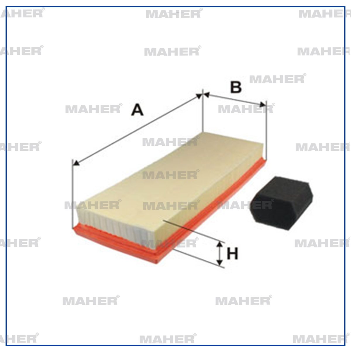 MAHER 30279 — HAVA FİLTRESİ 208 / 308 / 2008 / C3 / C4 / COMBO E CROSSLAND X GRANDLAND X 13=> 1.2