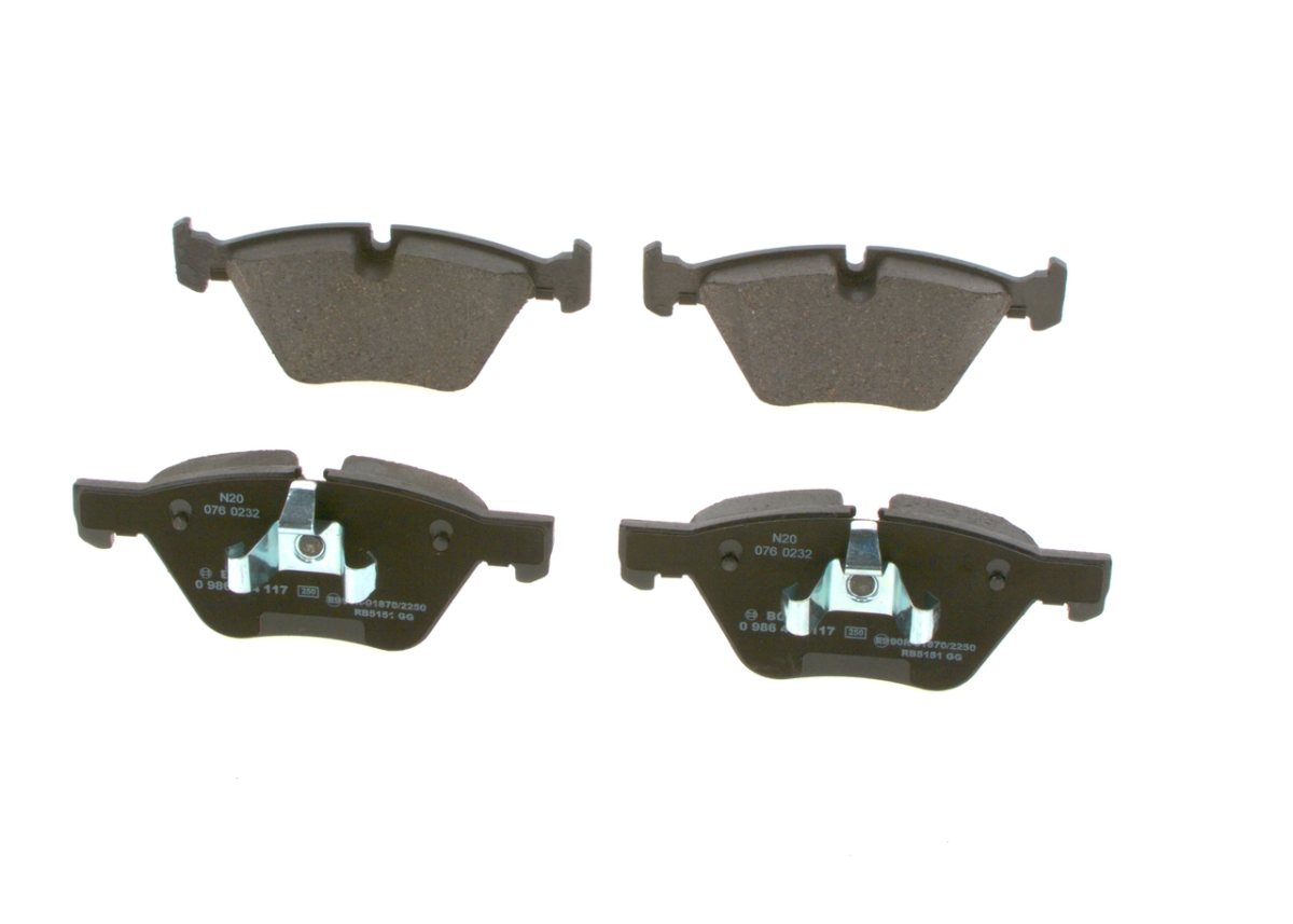 BOSCH 0986494117 — FREN BALATASI ON BMW E81 E82 E87 E88 E90 E92 E93