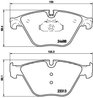 BREMBO P06074 — ON FREN BALATASI BMW F10 F11 F12 F13 F06 530